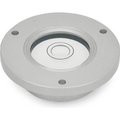 J.W. Winco J.W. Winco GN2277 Bull's Eye Levels, Aluminum, Insert Collar, 0.71" Hub Dia, 1.18" Base Dia, Silver 2277-ALN-30-K-30-B